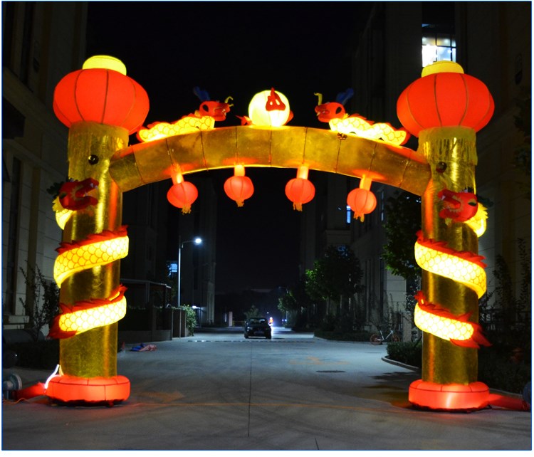 广东灯笼柱夜光拱门